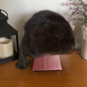 Vintage Amrose mink fur hat